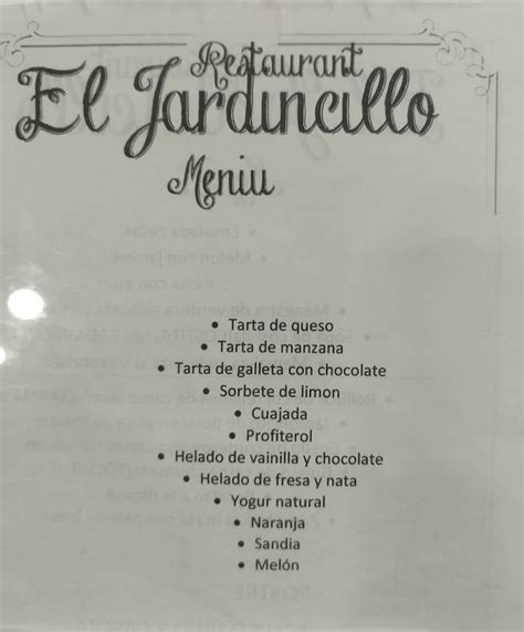 el jardincillo zaragoza|El Jardincillo Menu .